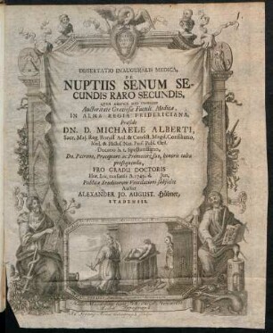 Dissertatio Inauguralis Medica, De Nuptiis Senum Secundis Raro Secundis