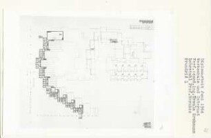 Werkschule und Internat (Diplomarbeit bei Bernhard Hermkes): Grundriss Ebene - 5.60 und + 10.00, 1:200