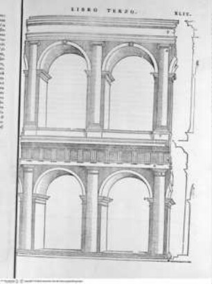 Il Terzo Libro di Sabastiano Serlio Bolognese, nel qual si figurano, e descrivono le antiquità di Roma ..., Folio XLIX: Teatro di Marcello, Details