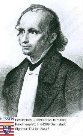 Diesterweg, Friedrich Adolph (1790-1866) / Porträt, linksblickendes und -gewandtes Brustbild