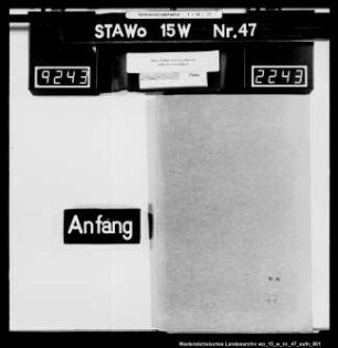 Übergabeprotokoll des Domänenguts an den französischen General Lauriston