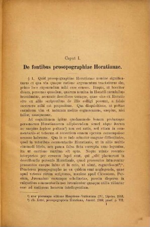 De personis Horatianis capita tria : Diss. inaug.
