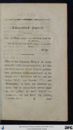 Achtzehntes Kapitel.
