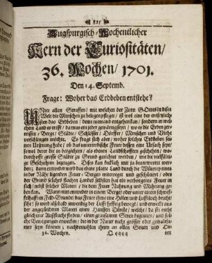 36. Wochen / 1701.