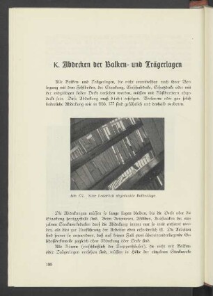 K. Abdecken der Balken- und Trägerlagen