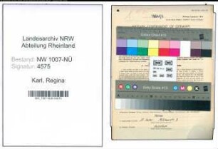 Entnazifizierung Regina Karl , geb. 22.12.1901 ()