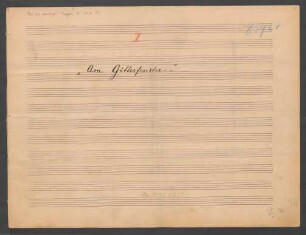 Am Gitterfenster; pf; op.19,1