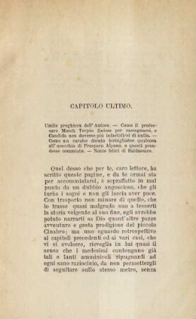 Capitolo ultimo: Umile preghiera dell'autore ...