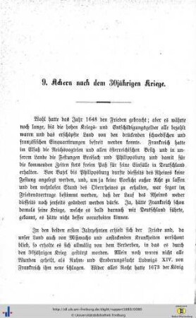 Achern nach dem 30jährigen Kriege.