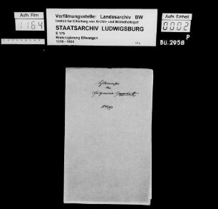 Schuldenwesen der Gesamt- und der Teilgemeinde Gaggstatt sowie der Teilgemeinden Lobenhausen und Mistlau