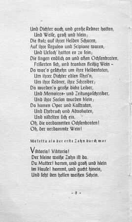 Motetto als der erste Zahn durch war