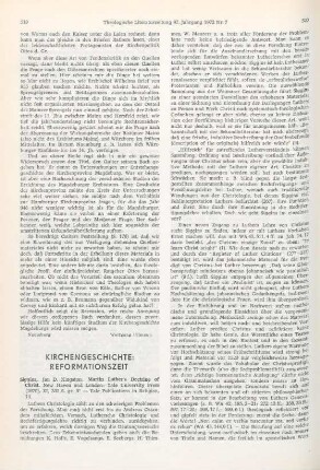 519-522 [Rezension] Siggins, Ian D. Kingston, Martin Luthers doctrine of Christ