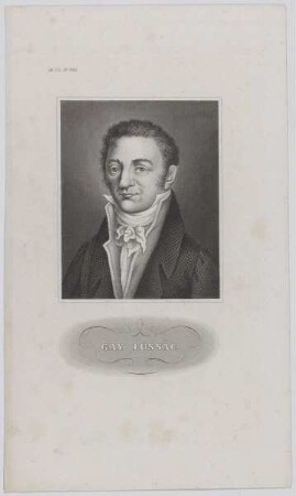 Bildnis des Joseph Louis Gay Lussac
