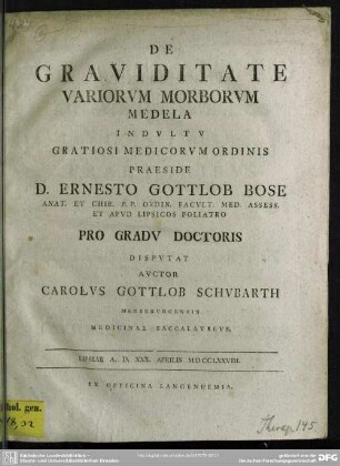 De Graviditate Variorum Morborum Medela