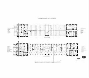 Sigmaringen: Empfangsgebäude Verwaltungsgebäude Grundrisse 1.+2.OG