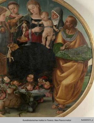 Madonna umgeben von Schutzheiligen der Stadt Cortona