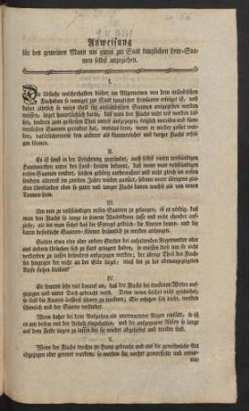 Anweisung für den gemeinen Mann um guten zur Saat tauglichen Lein-Saamen selbst anzuziehen.