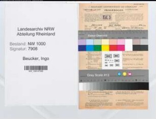 Entnazifizierung Ingo Beucker, geb. 28.01.1906 (Architekt)