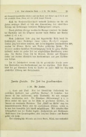 Zweite Periode. Die Zeit des Frankenreiches