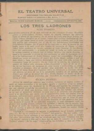 1922005200: Los tres ladrones : comedia sarcástica