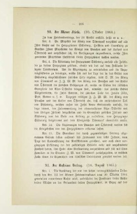 90. Der Wiener Friede (30. Oktober 1864)