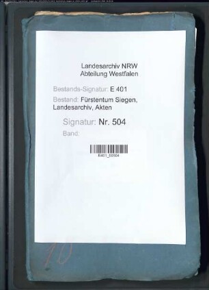 Kirchen- und Schulwesen sowie Schulmeister im katholischen Landesteil des Fürstentums Nassau-Siegen