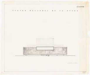 Oper (Wettbewerb), Madrid: Ansicht von Westen ca. 1:200