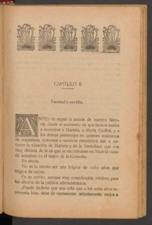 Capítulo II - Vanidad y envidia.