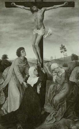 Christus am Kreuz mit Maria, Johannes und Magdalena