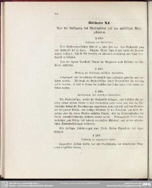 Abschnitt XI. Von der Lossagung des Grubenfeldes und den auflässigen Berggebäuden