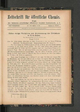 Heft XXI/XXII. 30. November 1918