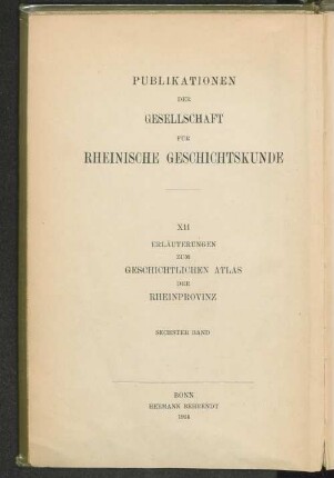 Die Herrschaften des unteren Nahegebietes : der Nahegau und seine Umgebung