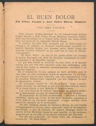 "El buen dolor" - [Reseña crítica] : Una obra notable