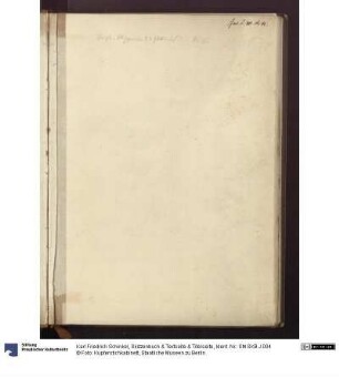 Skizzenbuch & Textseite & Titelseite