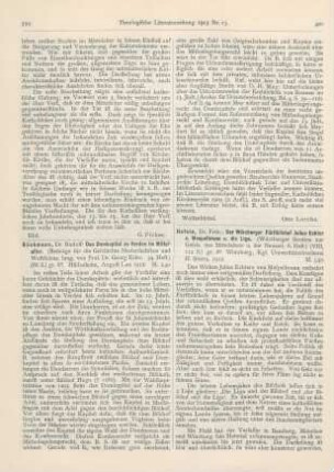 399-400 [Rezension] Bückmann, Rudolf, Das Domkapitel zu Verden im Mittelalter