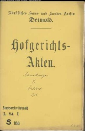 Schmettmeyer in Meiersfeld gegen Dubbert in Talle - Brautschatz
