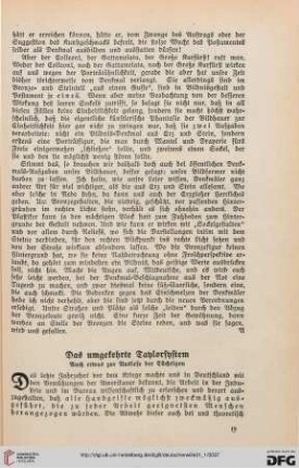 31: Das umgekehrte Taylorsystem : auch etwas zur Auslese der Tüchtigen