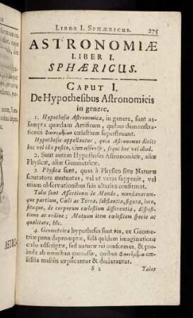 275-338, Liber Primus: Sphaerici