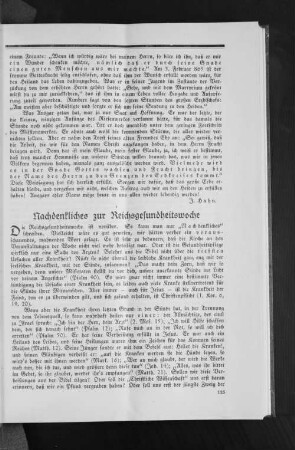 Nachdenkliches zur Reichsgesundheitswoche
