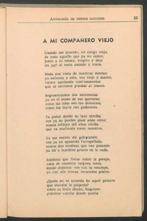A mi compañero viejo