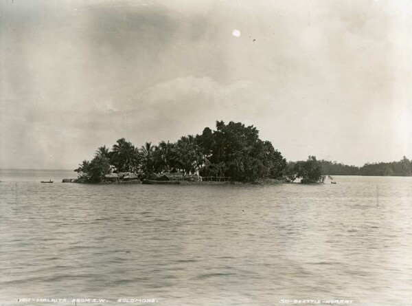 "Uru, an artificial island on the east coast of Malaita"