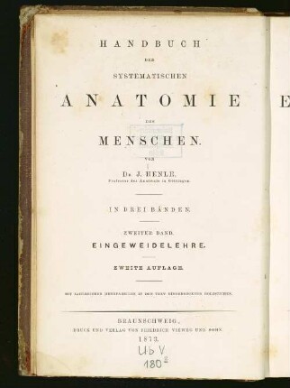 Handbuch der Eingeweidelehre des Menschen
