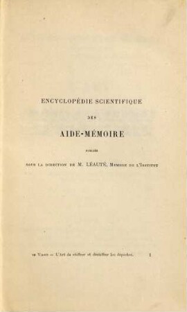L'Art de chiffrer et déchiffrer les dépêe̱s secrètes