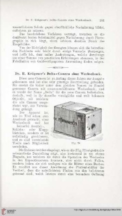 Dr. R. Krügener's Delta-Camera ohne Wechselsack
