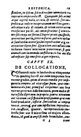 Capvt XX. De Collocatione