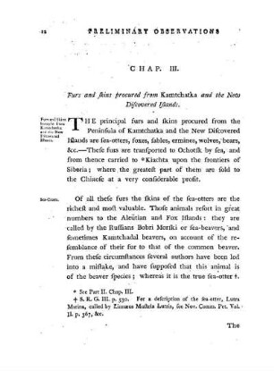 Chap. III. Furs and skins procured from Kamtchatka and the new-discovered islands