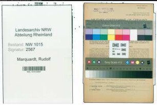 Entnazifizierung Rudolf Marquardt , geb. 02.07.1914 (Buchhalter)
