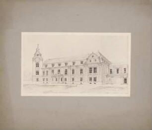 Schloss Eisersdorf von Herrn zu Löbbecke Wiederaufbau: Ansicht