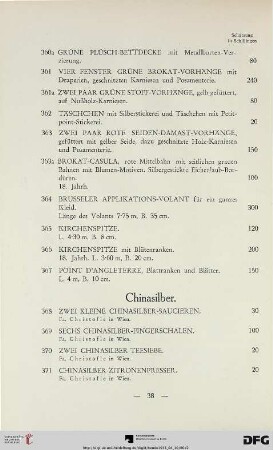Chinasilber (Nr. 368-388)