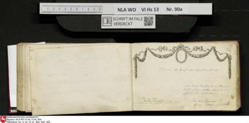 Stammbuch des Ernst Philipp Ludwig Zellmann (1763-1795) aus
                           Braunschweig